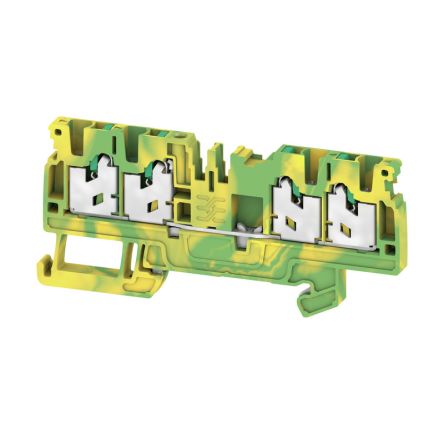 Weidmuller 2674580000 AS4C 2.5 PE Series Green/Yellow, 1-Level, Snap In Termination [2674580000]; 241-0403