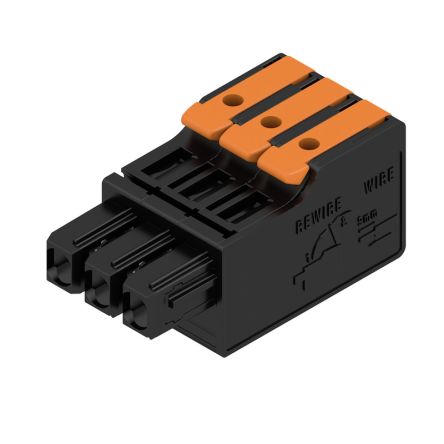 Weidmuller Female PCB Connector Housing, 5mm Pitch, 3 Way, 1 Row [2790400000]; 241-0430