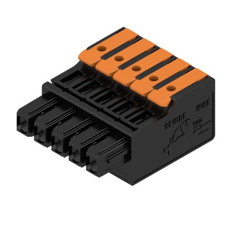Weidmuller Female PCB Connector Housing, 5mm Pitch, 5 Way, 1 Row [2790420000]; 241-0432