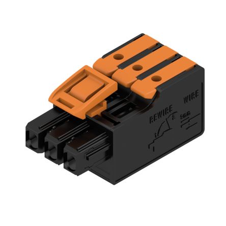 Weidmuller Female PCB Connector Housing, 5mm Pitch, 3 Way, 1 Row [2790450000]; 241-0435