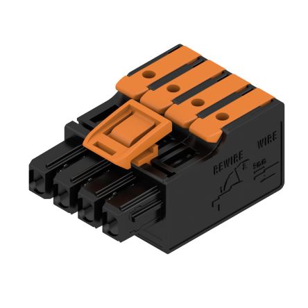 Weidmuller Female PCB Connector Housing, 5mm Pitch, 4 Way, 1 Row [2790460000]; 241-0436