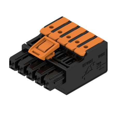 Weidmuller Female PCB Connector Housing, 5mm Pitch, 5 Way, 1 Row [2790470000]; 241-0437