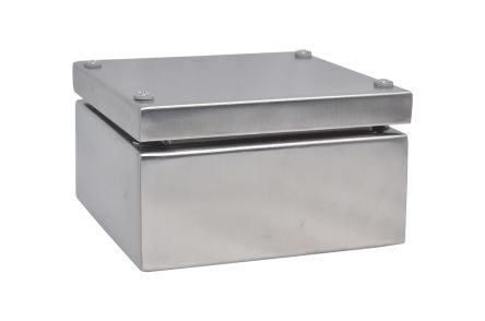 RS PRO 304 Stainless Steel Enclosure, IP66, 150 mm x 150 mm x 81mm [0]; 241-0787