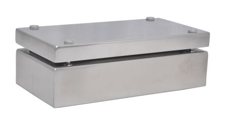 RS PRO 304 Stainless Steel Enclosure, IP66, 200 mm x 100 mm x 61mm [0]; 241-0788