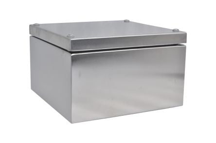 RS PRO 304 Stainless Steel Enclosure, IP66, 200 mm x 200 mm x 121mm [0]; 241-0790