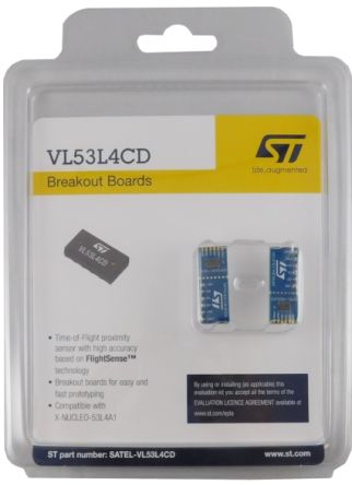 STMicroelectronics SATEL ToF Sensor Evaluation Board VL53L4CD [SATEL-VL53L4CD]; 241-0906