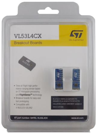 STMicroelectronics SATEL ToF Sensor Evaluation Board VL53L4CX [SATEL-VL53L4CX]; 241-0907