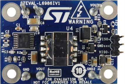 STMicroelectronics Evaluation Board Step-Down Regulator for L6986I [STEVAL-L6986IV1]; 241-0911