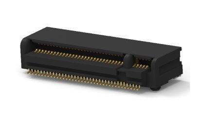 TE Connectivity Right Angle Female Edge Connector, Through Hole Mount, 67-Contacts, 1mm Pitch, 2-Row, Solder Termination [1-2199230-5]; 241-1314