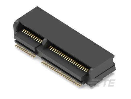 TE Connectivity M.2 NGFF Series Right Angle Female Edge Connector, Surface Mount, 67-Contacts, 0.5mm Pitch, 2-Row, [2199230-4]; 241-1331