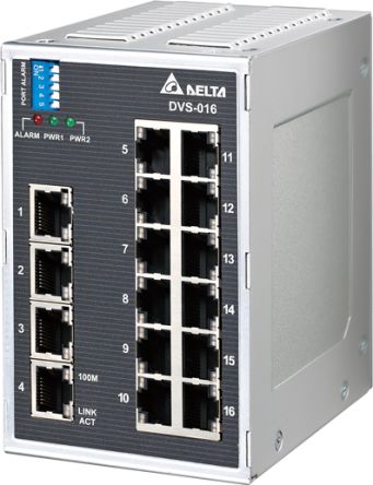 Delta Electronics Ethernet Switch [DVS-016W01]; 241-1646