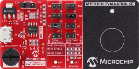 Microchip MTCH1010 Evaluation Kit Capacitive Touch Sensor Evaluation Kit for EV24Z38A MTCH1010 Evaluation Kit [EV24Z38A]; 241-2223
