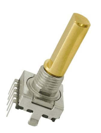 Elma 8 Pulse 2 bit Quadrature Mechanical Rotary Encoder with a 6 mm Slotted Shaft [E33-VT622-M01T]; 241-2345