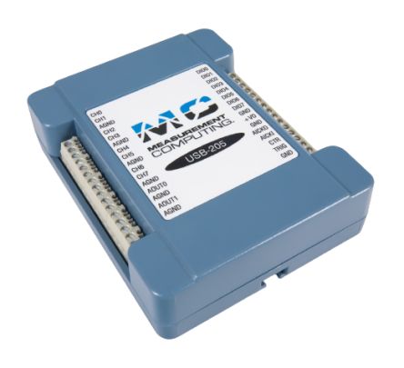 Digilent MCC USB-202 Data Acquisition, 8 Channel(s), USB, 100ksps, 12 bits [6069-410-008]; 241-4281