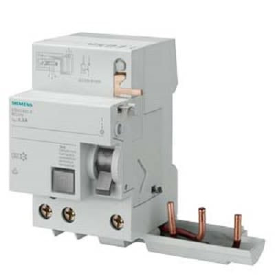 Siemens SENTRON 5SM2xxx RCCB, 63A, 3 Pole, 300mA, Type A, 400V ac [5SM2635-8]; 241-4432