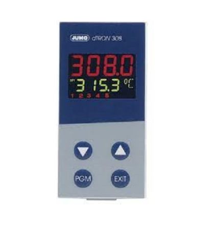Jumo JUMO dTRON 308 Surface Mount Controller, 48 x 96mm 3 Input, 4 Output Relay, 110 → 240 V Supply Voltage [703042/181-120-23/000]; 241-5063