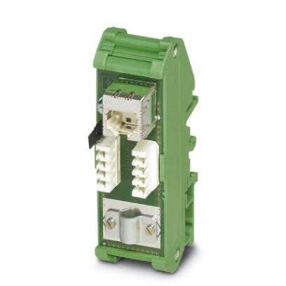 Phoenix Contact FL-PP-RJ45-LSA Series Cat5e 1 Port RJ45 Patch Panel 90mm Green [2901645]; 241-6093