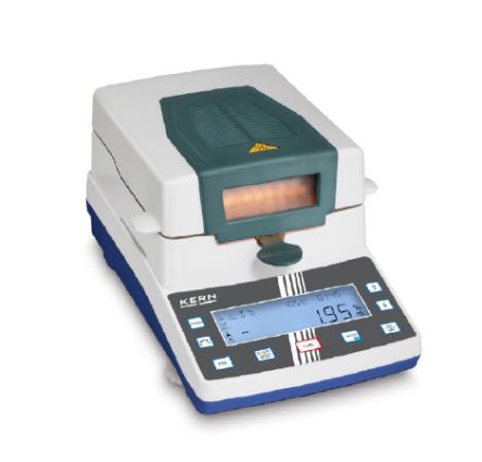 Kern Moisture Analyser, 80 % RH Max, 1.5 % Accuracy, Graphic Display - Backlit Display, Mains-Powered [DAB 200-2]; 241-6481