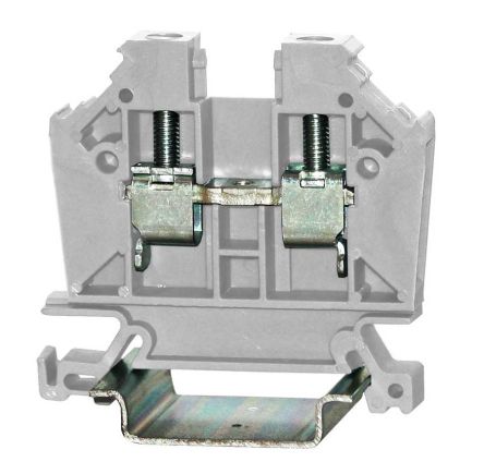 RS PRO Grey, Single-Level, Cage Clamp Termination [0]; 242-0474