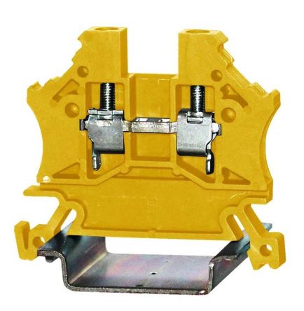 RS PRO Yellow, Single-Level, Cage Clamp Termination [0]; 242-0481