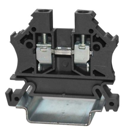 RS PRO Black, Single-Level, Cage Clamp Termination [0]; 242-0487