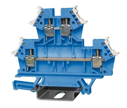 RS PRO Blue, 2-Level, Cage Clamp Termination [0]; 242-0526