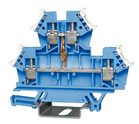 RS PRO Blue, 2-Level, Cage Clamp Termination [0]; 242-0528