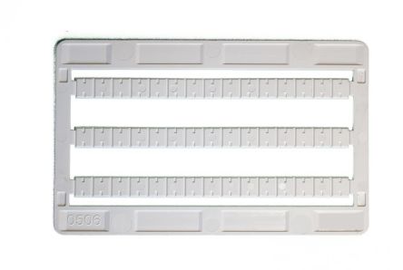 RS PRO Marking Card with Tags for Use with Feed Through Terminal Block [0]; 242-0533