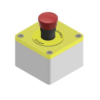 RS PRO Twist Release Emergency Stop Push Button, Surface Mount, 1NC, IP65 [0]; 242-0846