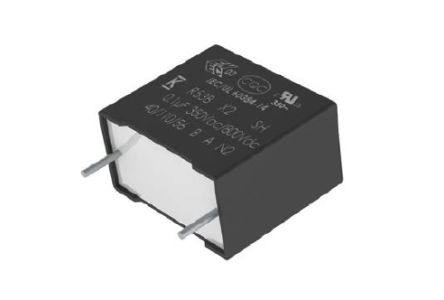 KEMET R53B Film Capacitor, 350V ac, ±10%, 470nF, Through Hole [R53BN34705000K]; 242-3628