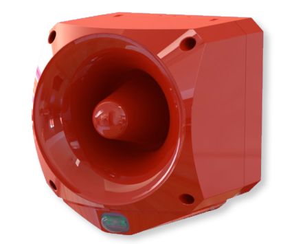 Klaxon Nexus Pulse Series White Sounder Beacon, 17 → 60 V, IP66, Wall Mount, 110dB at 1 Metre [ENC-6002]; 243-0026