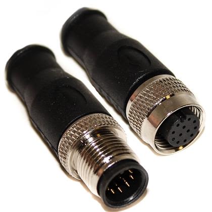 Mueller Electric Straight Male M12 to Female M12 Sensor Actuator Cable, 3m [BU-1402551]; 243-0340