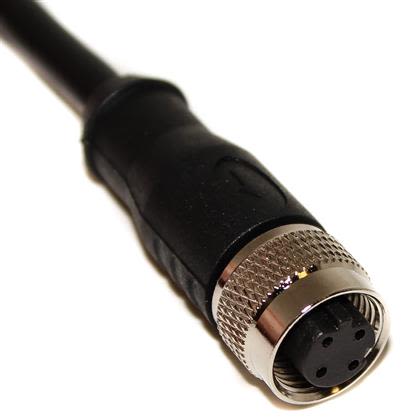 Mueller Electric Straight Female M12 to Unterminated Sensor Actuator Cable, 1m [BU-21349300405010]; 243-0345