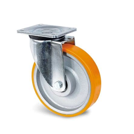 Guitel Hervieu Swivel Castor Wheel, 800kg Capacity, 250mm Wheel [UP5RA250-23BM]; 243-0390