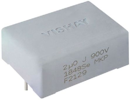 Vishay MKP1848Se DC-Link Polypropylene Film Capacitor, 900V dc, 10%, 2μF, Through Hole [MKP1848Se52090JK2A]; 243-1682