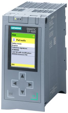 Siemens SIMATIC S7-1500T Series PLC CPU for Use with SIMATIC S7-1500 Series, CPU Output, 20-Input [6ES7515-2UM01-0AB0]; 243-4012