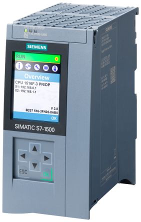 Siemens SIMATIC S7-1500F Series PLC CPU for Use with SIMATIC S7-1500 Series, CPU Output, 20-Input [6ES7516-3FP03-0AB0]; 243-4014