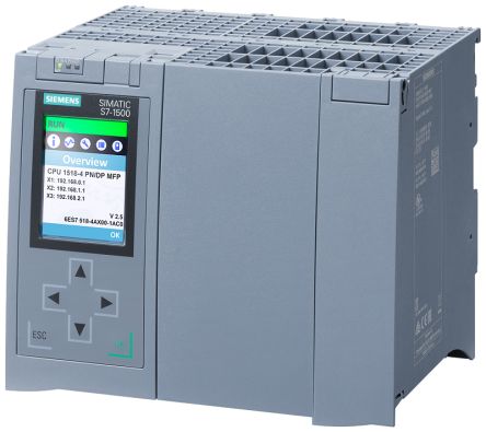 Siemens SIMATIC S7-1500 Series PLC CPU for Use with SIMATIC S7-1500 Series, CPU Output, 20-Input [6ES7518-4AX00-1AC0]; 243-4020