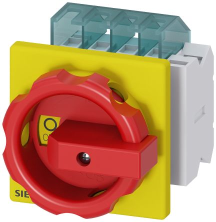 Siemens Switch Disconnector, 3 Pole, 16A Max Current, 16A Fuse Current [3LD2003-1TP53]; 243-4218