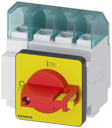 Siemens Switch Disconnector, 4 Pole, 25A Max Current, 25A Fuse Current [3LD2122-1TL13]; 243-4233