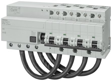 Siemens RCBO, 100A Current Rating, 4P Poles, 300mA Trip Sensitivity, Type D, Sentron Range [5SU1674-8EK81]; 243-6261
