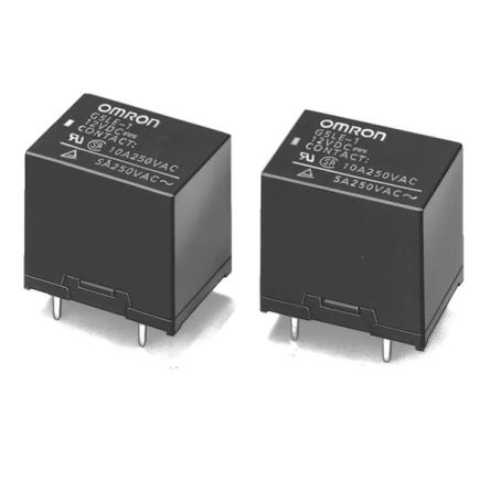 Omron PCB Mount Relay, 24V dc Coil, 10A Switching Current, SPST-NO [G5LE-14 DC24]; 243-6573