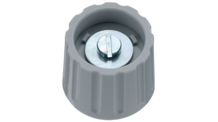 Elma 21mm Grey Potentiometer Knob for 6mm Shaft Round Shaft, 020-4410 [020-4410]; 243-9540