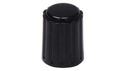 Elma 21mm Black Potentiometer Knob for 6mm Shaft Round Shaft, 020-4420 [020-4420]; 243-9543