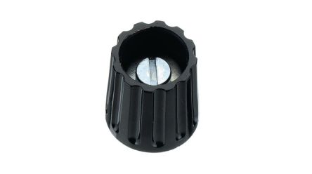 Elma 21mm Black Potentiometer Knob for 6mm Shaft Round Shaft, 020-4425 [020-4425]; 243-9545