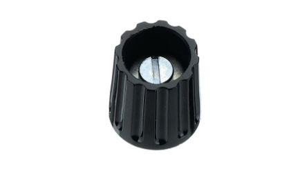 Elma 14.5mm Black Potentiometer Knob for 6mm Shaft Round Shaft, 021-3425 [021-3425]; 243-9553