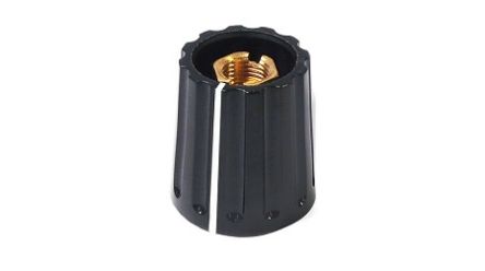 Elma 14.5mm Black Potentiometer Knob for 6.35mm Shaft Round Shaft, 021-3525 [021-3525]; 243-9555