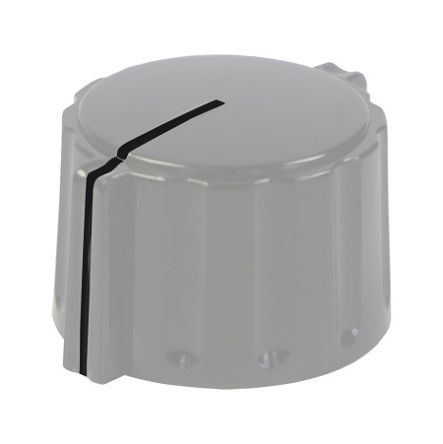 Elma 21mm Grey Potentiometer Knob for 6.35mm Shaft Round Shaft, 023-4510 [023-4510]; 243-9565