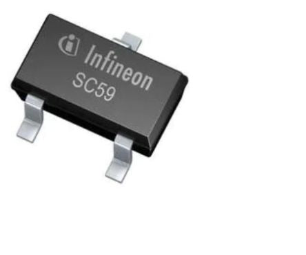 Infineon Hall Effect Switch 6mA 20mA Solder Pin Digital, -40 → 150°C, 2.7V ∼ 18V V [TLE49062KHTSA1]; 244-2279