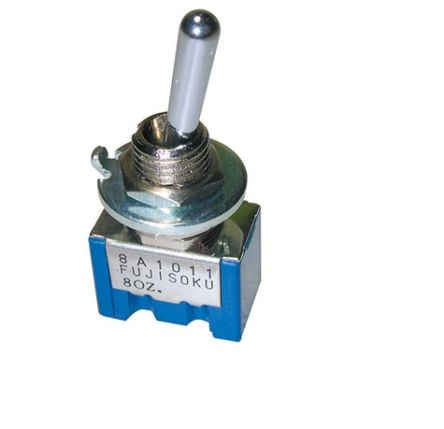Nidec Components Toggle Switch, PCB Mount, On-On, DPDT, PC Straight Terminal [8A2012-Z]; 244-3240